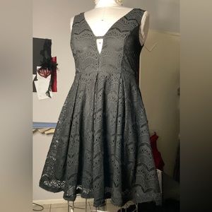 Black Lace Mini Coktail Dress